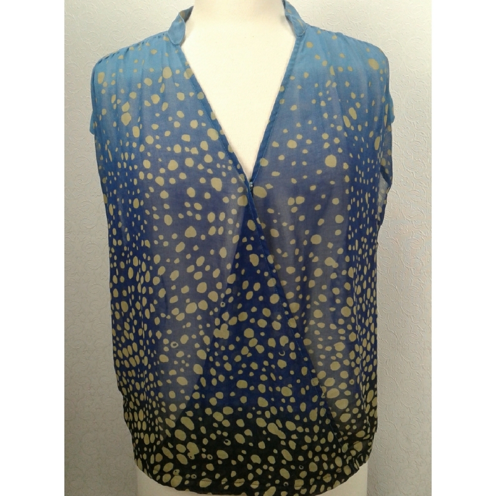 Cabi women's sheer faux Blouse size S